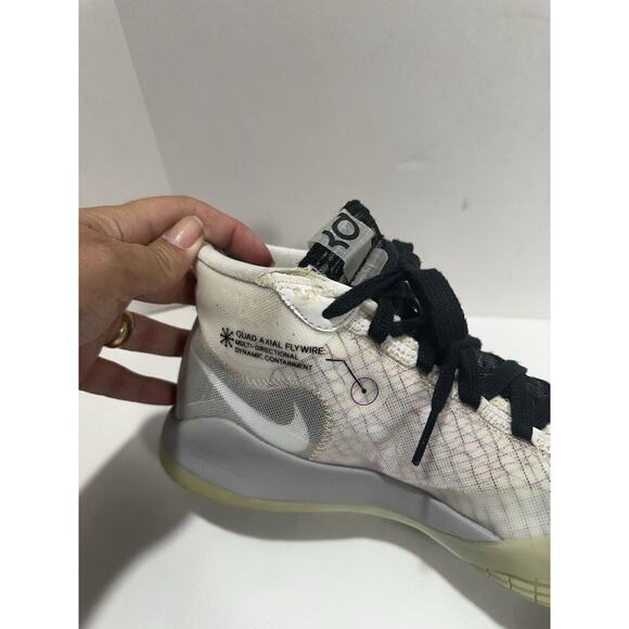 Nike KD 12 TB Wolf Wh/Bl Glow In Dark CN9518-100 Shoes Mens Kevin Durant Sz‎ 6.5 - Picture 8 of 12